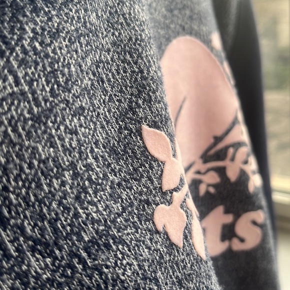 Roots Grey, Navy & Pink Pullover Hoodie XXL 13-14 *minor snag left sleeve - Picture 10 of 12